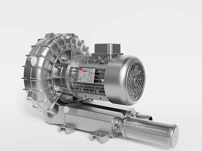 High Efficiency Industrial Equipment With Metal Motor And Impeller Structure 3d model