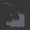Aircraft Cockpit 3D Model Detailed Structure With Instrument Panels And Control Consoles