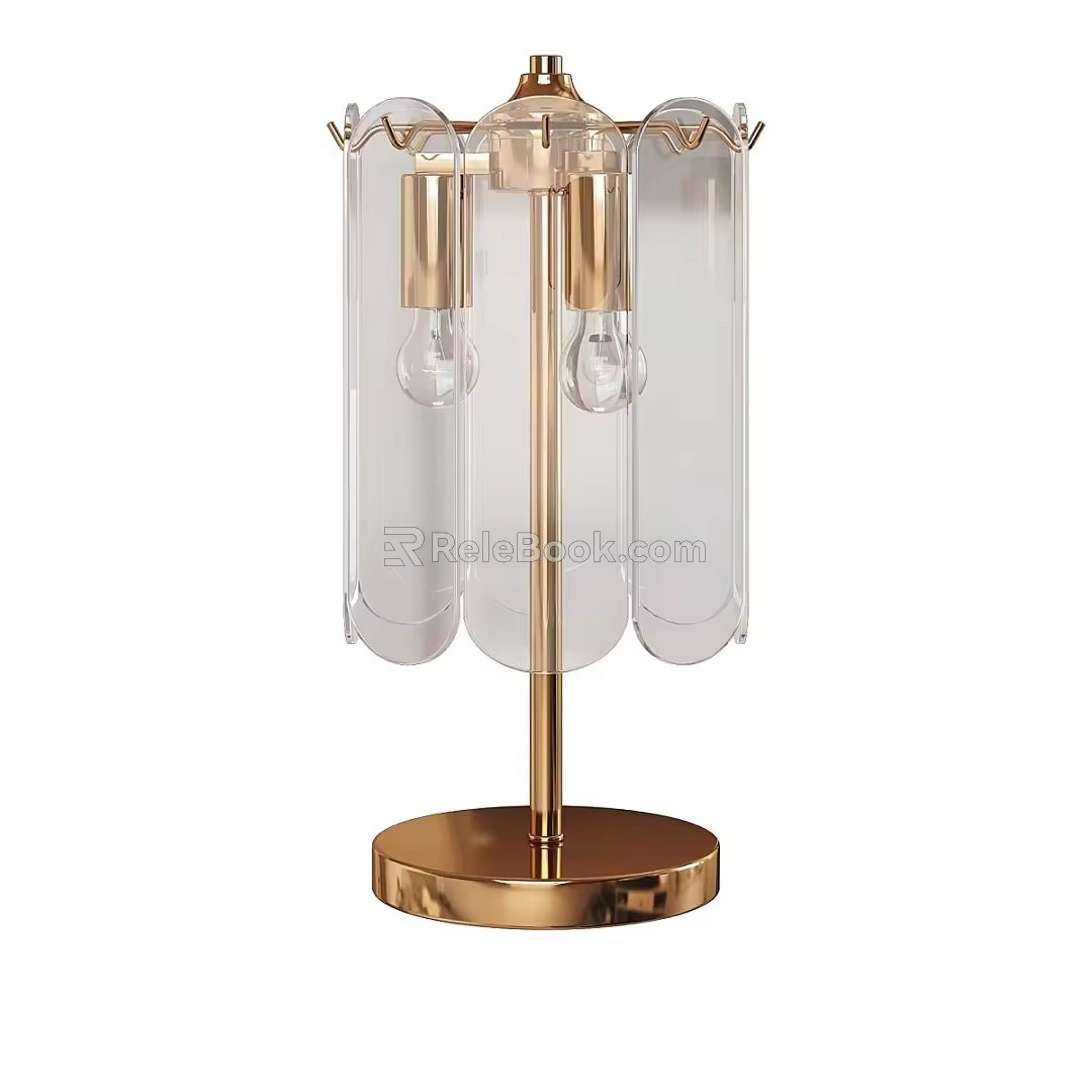 Modern Simple Light Luxury Table Lamp 3d model