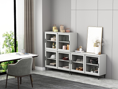 Modern Sideboard Storage Cabinet 3d model