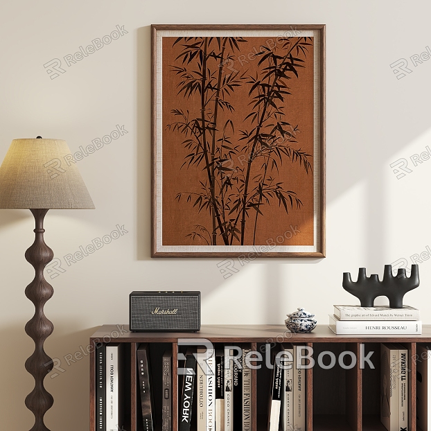 Study Hanging Painting Decoration Floor Lamp model