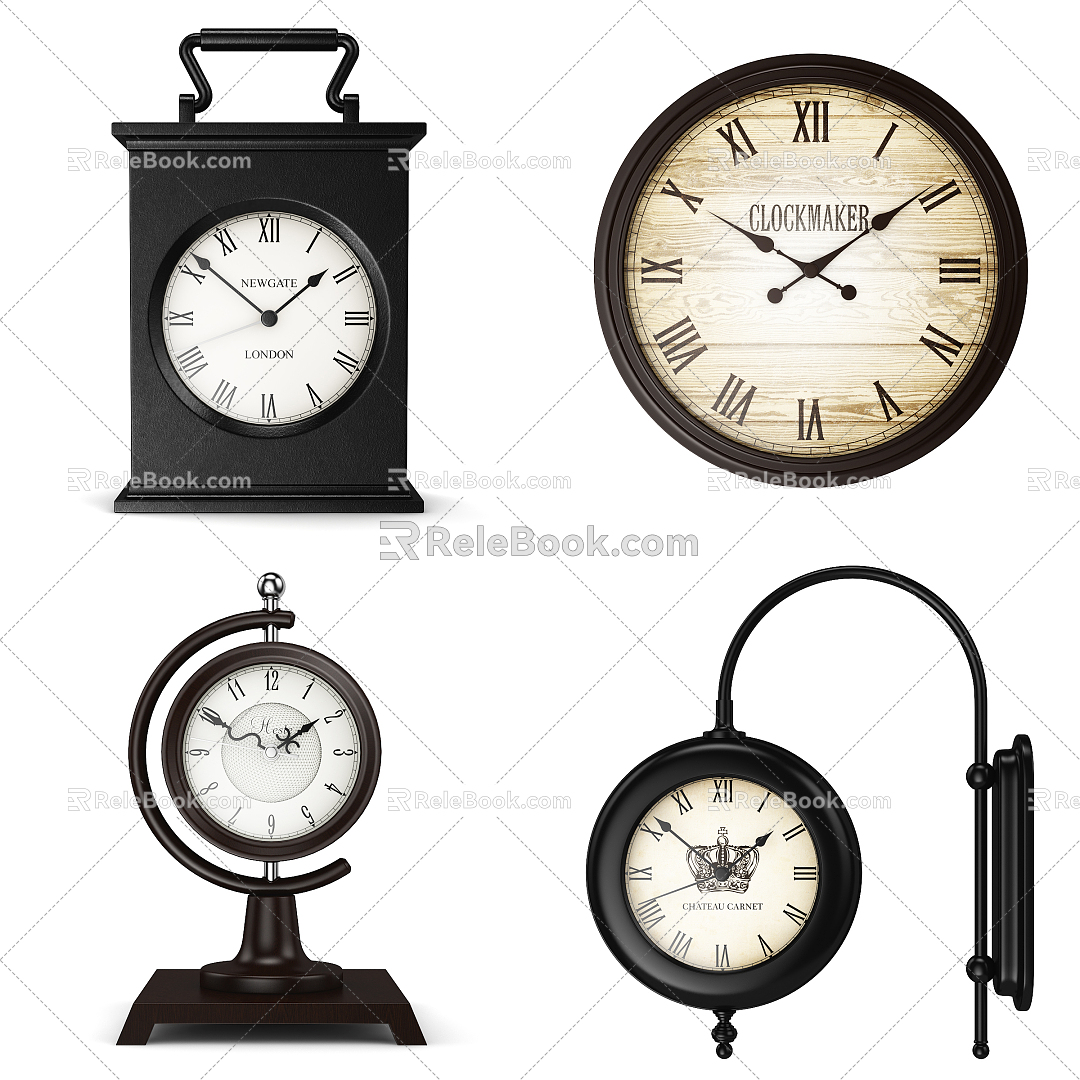 American Clock 3d model