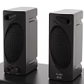 LiCheie Black Desktop Stereo Speakers With Compact Design And Clear Sound