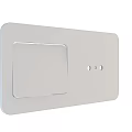 White Electrical Wall Switch And Socket Combination With Modern Panel Design For Home Interior