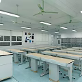 Modern Classroom Physics Laboratory 3d model
