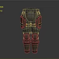 Tactical Protective Pants With Green Knee Guards And Brown Belt Straps Design