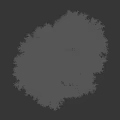 Lush Green Bush With Dense Foliage In 3D Rendered Isolated Gray Background