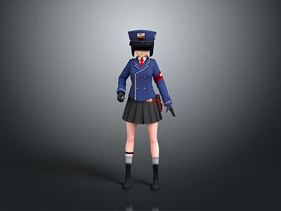 Policewoman Cartoon Police Cartoon Policewoman Female Character Female Character Woman Female model