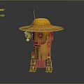 Robot Sentinel Sci-fi Robot Assistant Small Robot Butler 3d model