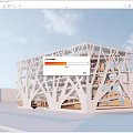 Modern Library Architecture Art Gallery Architecture Exhibition Hall Architecture Public Architecture 3d model