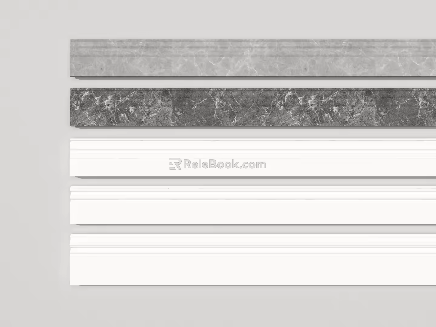 Modern skirting line skirting line ground line gypsum line foot line 3d model