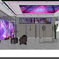 Modern Men's Clothing Store With WU Brand Display Cases And Hanging Clothes