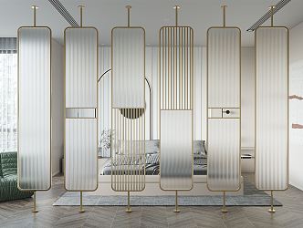 Light luxury partition 3d model