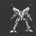 Mecha Warrior Mecha Soldier Machine Armor Mechanical Armor 3d model