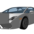 Silver Sports Car With Black Alloy Wheels Sleek Body Design And Modern Headlights