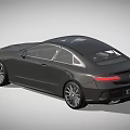 Sleek Black Mercedes Coupe Featuring Modern Design And UK License Plate