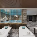 Modern Front Desk Reception With Marble Wall Decor Modern Counter And Elegant Lighting Design