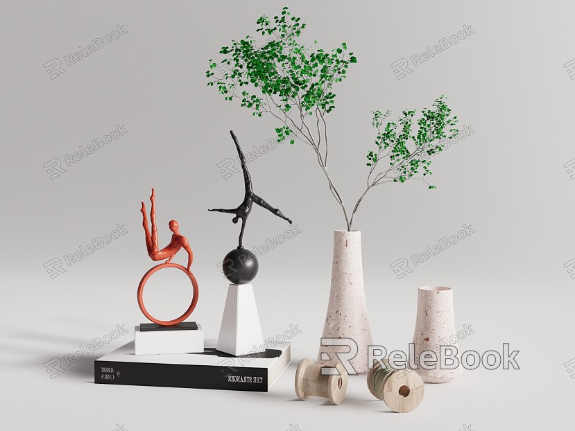 Modern Ornaments Combination Vase Ornaments model