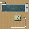 Industrial LOFT reservoir gate pipeline process flow 3d model