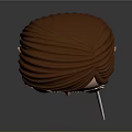 Funko Pop Style Character Figure With Brown Hair Blood On Face And Knife