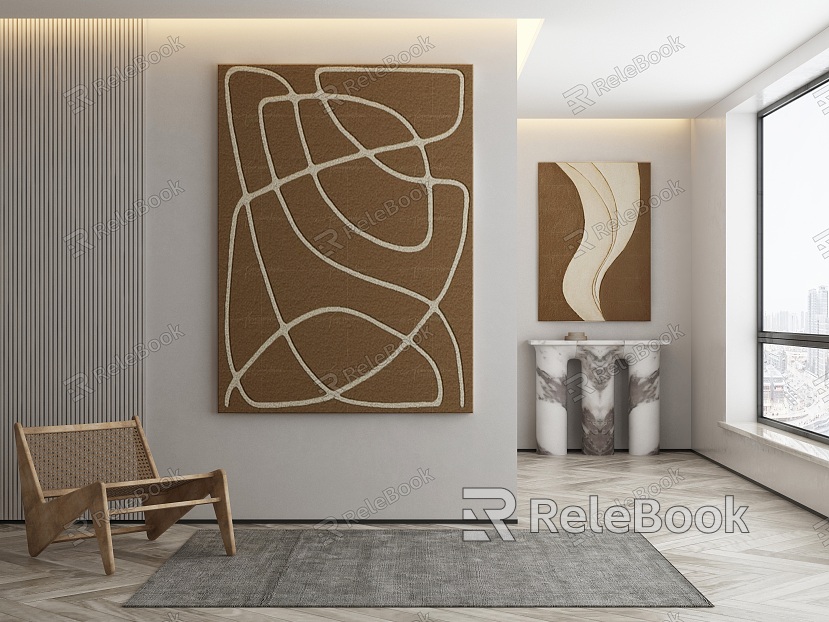 modern abstract painting decorative painting model