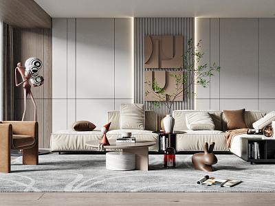 modern living room model