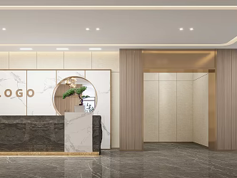 New Chinese Front Desk 3d model