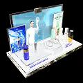 Commercial Cosmetic Display Equipment Featuring Acrylic Stand and LANEIGE 2023 Products
