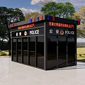 Wanrui Service Workstation Modern Exterior Design With Glass Curtain Wall Structure