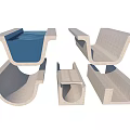 Precast Concrete Road Infrastructure Components With Various Drainage Channel And Curb Shapes