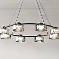 Modern chandelier decorative lamp 3d model