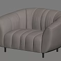 Modern Single Sofa Single Leisure Chair 3d model