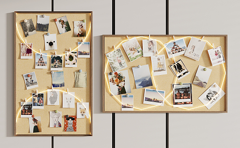 Modern photo wall 3d model