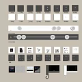 Switch socket mobile track socket switch panel visual panel 3d model