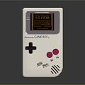 Nintendo Game Boy Classic Handheld Gaming Console With White Design And Pink Buttons