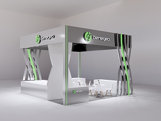 Modern Exhibition Booth 3d model