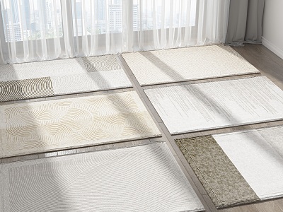 Modern Square Carpet Combo model