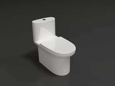 White Modern Toilet with Contemporary Sleek Design and Clean Smooth Surface 3d model