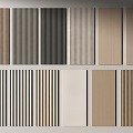 Modern wall panel Grille panel Wood veneer wall panel Background panel Decorative panel 3d model