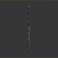Various Colored And Styled Axes Arranged In Grid Pattern Collection