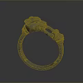 Unique Stylish Grey Lion Head Ring With Claw Design Fashion Accessory For Men Women