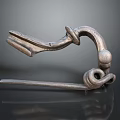 Practical Metal Household Item With Curved Hook And Loop Design For Daily Organizing