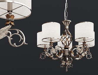 Light Luxury Chandelier 3d model