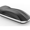 Black Inflatable Product With Silver Trim And Sleek Ergonomic Design 3d model