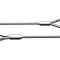 Stainless Steel Wire Ropes With Loop Ends And Metal Ferrules For Lifting Applications