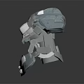 Modern Sci-Fi Equipment Sci-Fi Helmet Alien Helmet High-Tech Helmet 3d model