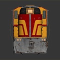 Old Train Locomotive Head Locomotive Old Train Head 3d model