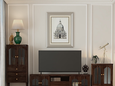 Cabinet Bucket Cabinet TV Cabinet Living Room 3d model