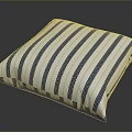 Soft Blue And White Striped Decorative Pillow For Home Living Room