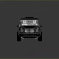 Black Luxury SUV With Sporty Design Roof Rack Sunroof And Red Alloy Wheels